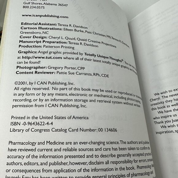 Pharmacology Made Insanely Easy Paperback By Manning Loretta GOOD READ - Picture 7 of 8